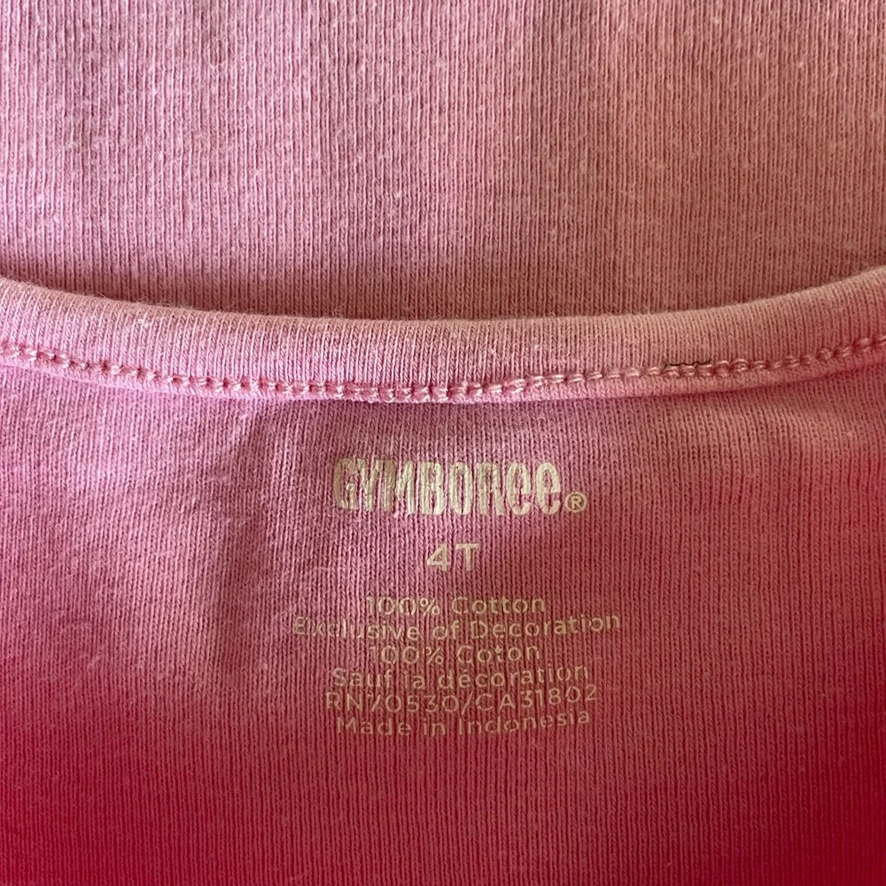 Gymboree White and Pink Girls Tops